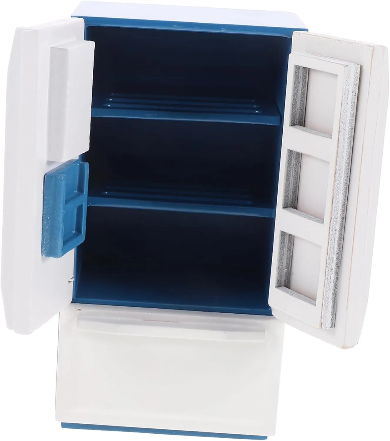 and Decorative Miniature for DIY Miniature Dollhouse Freezer 1:12 Scale alien Blue Mini Refrigerator Craft 