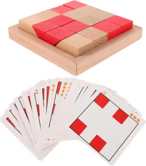 and Girls Cognitive Skill Development and Family Interaction Hidden Blocks Wooden and ERINGOGO 1set Wooden Puzzle Game inertia duty for Boys 