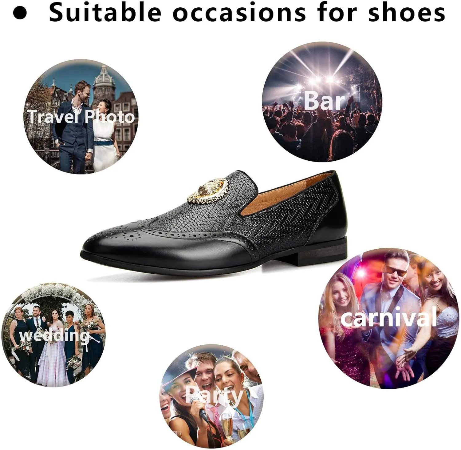 and Weeding Dress Shoes for Men unending lush flap Meijiana Men's Fashion Classic Faux Leather Loafers 