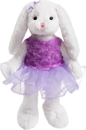 Animal anomalous forum mention White Rabbit in Gauzy Dress Cute Easter Bunny Doll for Kids 21 inches Purple Ballet Bunny Stuffed 
