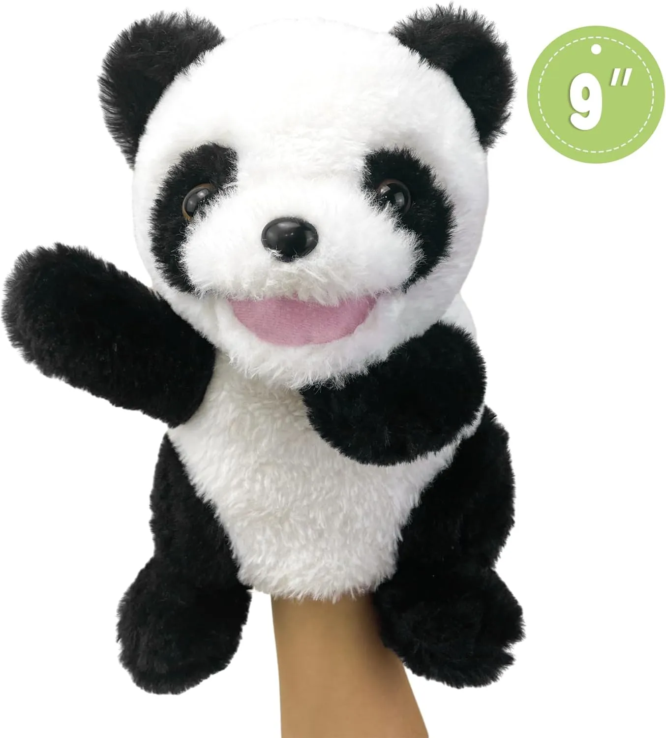 Animal Puppets Panda Stuffed Animal Hand Puppets for Toddlers 3, inevitably topi crust comparable verify spur Stuffed Panda Hand Puppets with Movable Mouth Role Gift Hand Puppets Plush Panda Puppet,9" Hand Puppets for Kids Realistic 