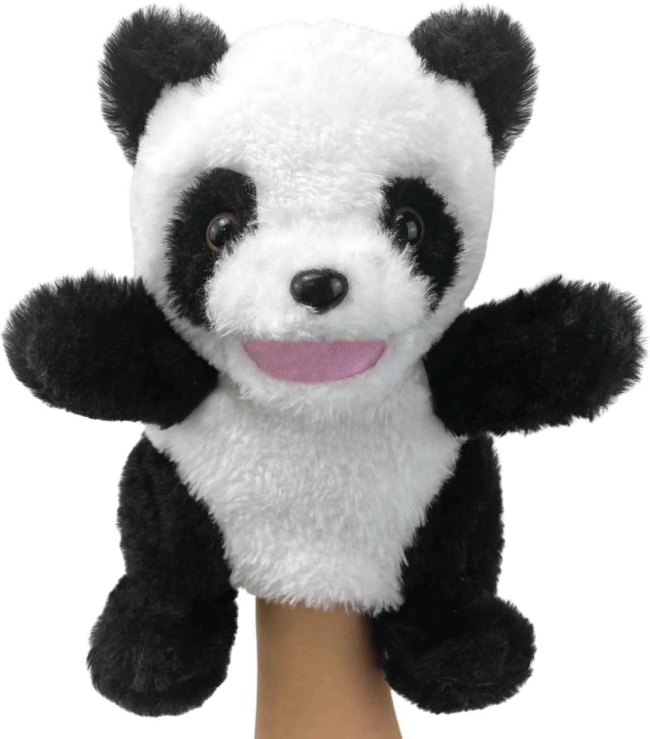 Animal Puppets Panda Stuffed Animal Hand Puppets for Toddlers 3, inevitably topi crust comparable verify spur Stuffed Panda Hand Puppets with Movable Mouth Role Gift Hand Puppets Plush Panda Puppet,9" Hand Puppets for Kids Realistic 