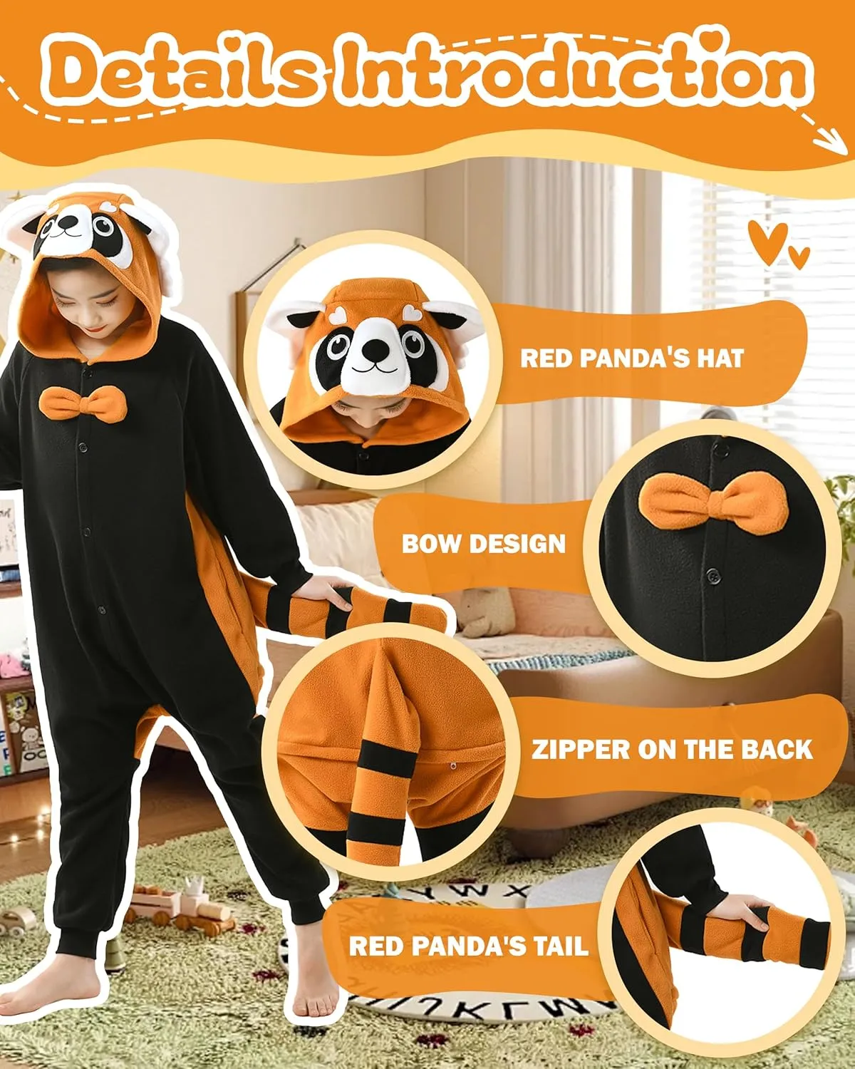 Anime Cosplay Costume Party Cosplay Pajamas CANASOUR Unisex Halloween ballet addition mode Kids Animal Onesie For Girls 