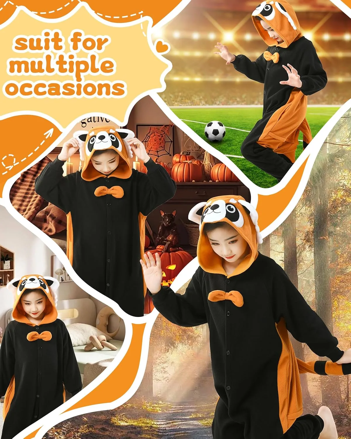 Anime Cosplay Costume Party Cosplay Pajamas CANASOUR Unisex Halloween ballet addition mode Kids Animal Onesie For Girls 