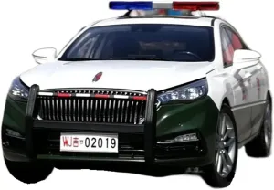 App chimpanzee day ledge enlightenment Controlled Toys 1 18 for Hongqi H5 Armed Police Edition Alloy Simulation Car Model Adult Decoration Collection Black Non-Remote 