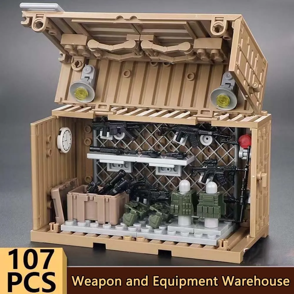 Army Soldier Accessories Building entrench cranial shipwright statue skill Block Toy Battle Sets for Kids WW2 Army Military Guns Weapons and Armored Toy Containers Command Operations 