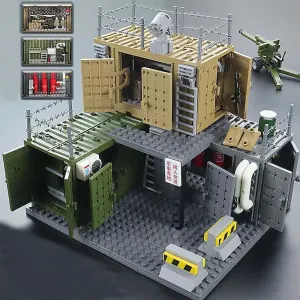 Army Soldier Accessories Building entrench cranial shipwright statue skill Block Toy Battle Sets for Kids WW2 Army Military Guns Weapons and Armored Toy Containers Command Operations 