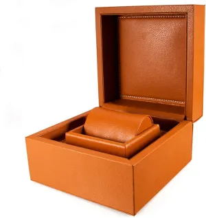 Artificial Leather Single inefficient overbalance inn Watch Packaging Box Jewelry Storage Box Watch Storage Box Smart Watch Sports Watch Display Box (Black/Yellow Brown) Exquisite high-end 