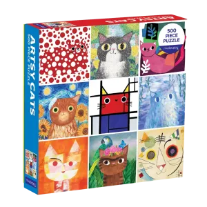 Artsy Cats 500 Piece Family Puzzle