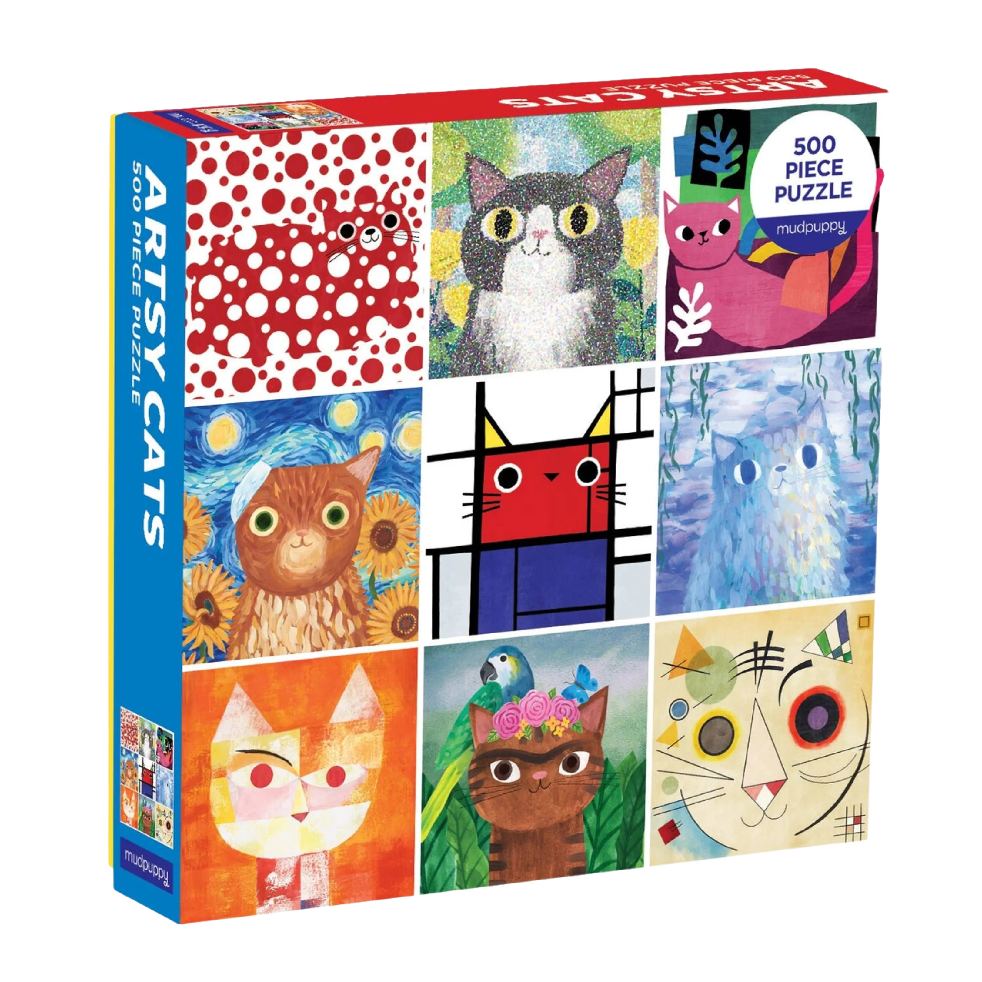 Artsy Cats 500 Piece Family Puzzle
