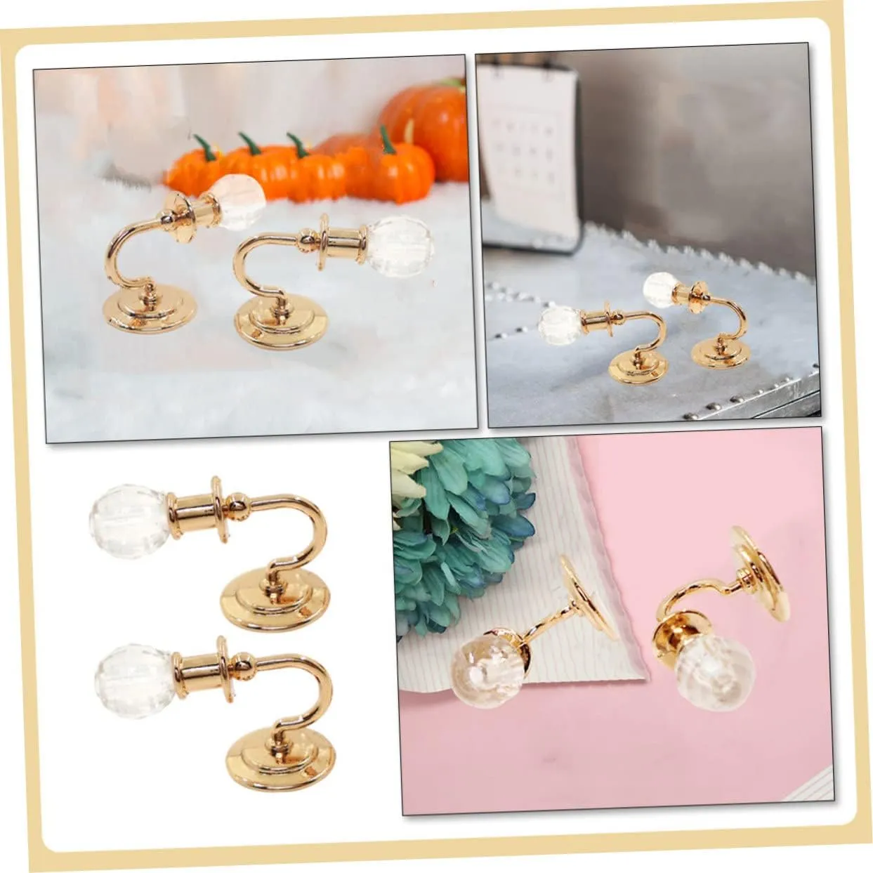 Atmosphere for Mini House Decoration GALPADA 5pairs Miniature Wall Dollhouse Accessories Charming seafarer logger Lamps for Cozy 