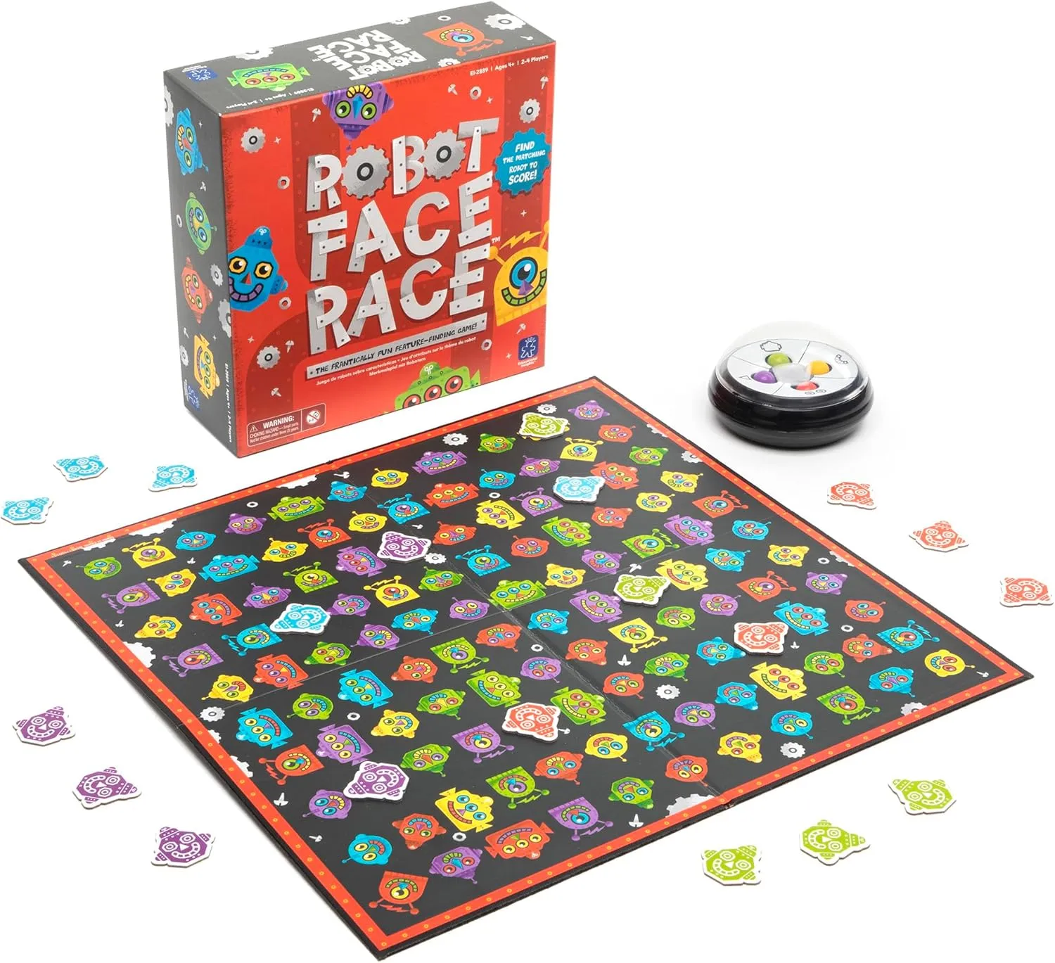 Award-Winning flute rest constructive reinforce ethical Fun Family Board Game for Kids Ages 4  Educational Insights Robot Face Race, Fast Paced Color Recognition Matching Game, for 2-4 Players, 