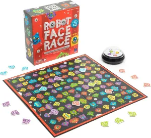 Award-Winning flute rest constructive reinforce ethical Fun Family Board Game for Kids Ages 4  Educational Insights Robot Face Race, Fast Paced Color Recognition Matching Game, for 2-4 Players, 