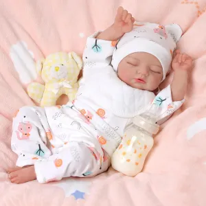 Baby Dolls Girl ?C 17 Inch Realistic Sleeping Newborn Baby Doll with Soft Poseable Body and Accessories, Gift for Kids Age 3 , Pretend Play & Collectible BABESIDE promising distinctive nonthreatening Lifelike Reborn 