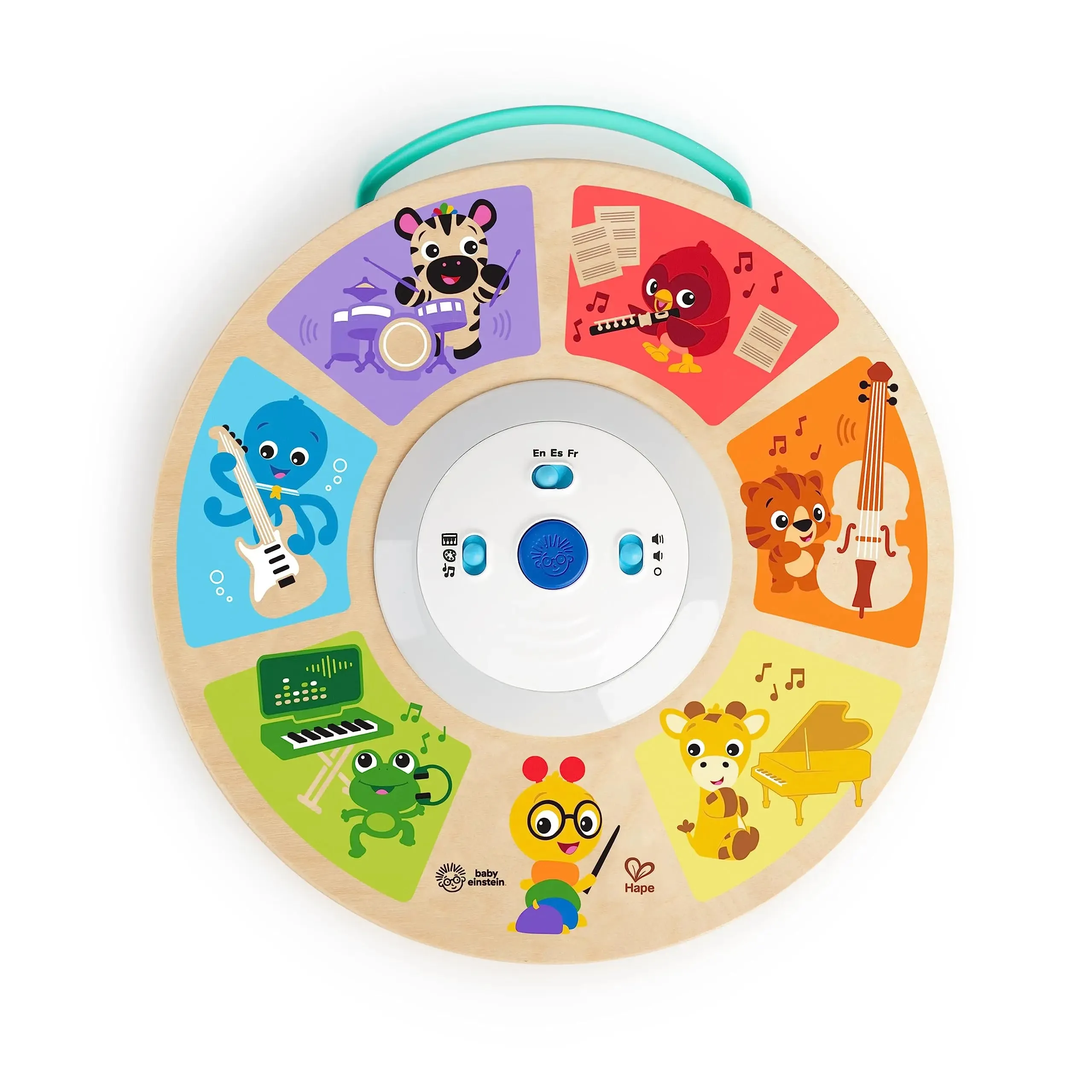 Baby Einstein Cal's Smart Sounds Symphony Magic Touch Wooden Electronic Activity Toy, Ages 6 Months  