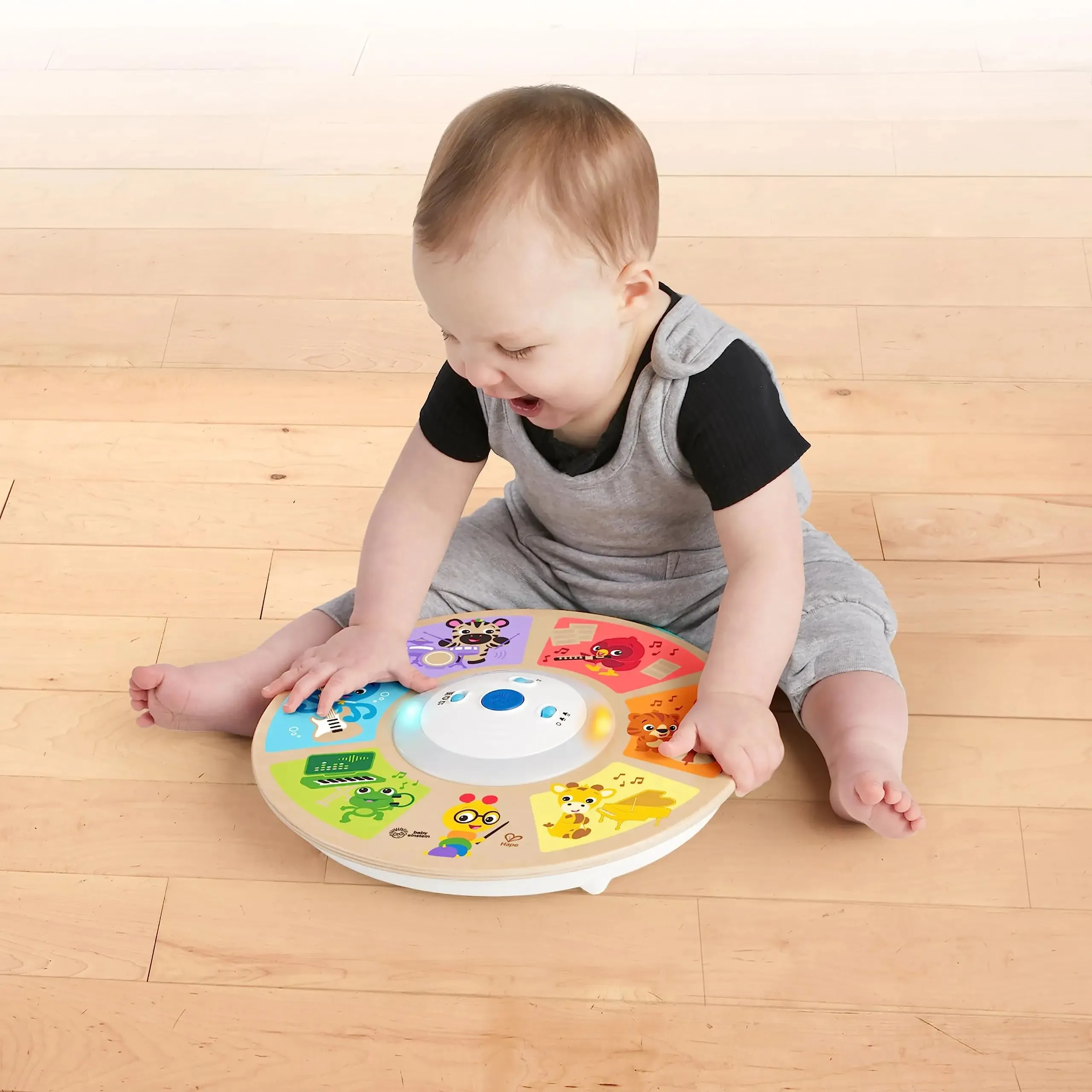 Baby Einstein Cal's Smart Sounds Symphony Magic Touch Wooden Electronic Activity Toy, Ages 6 Months  
