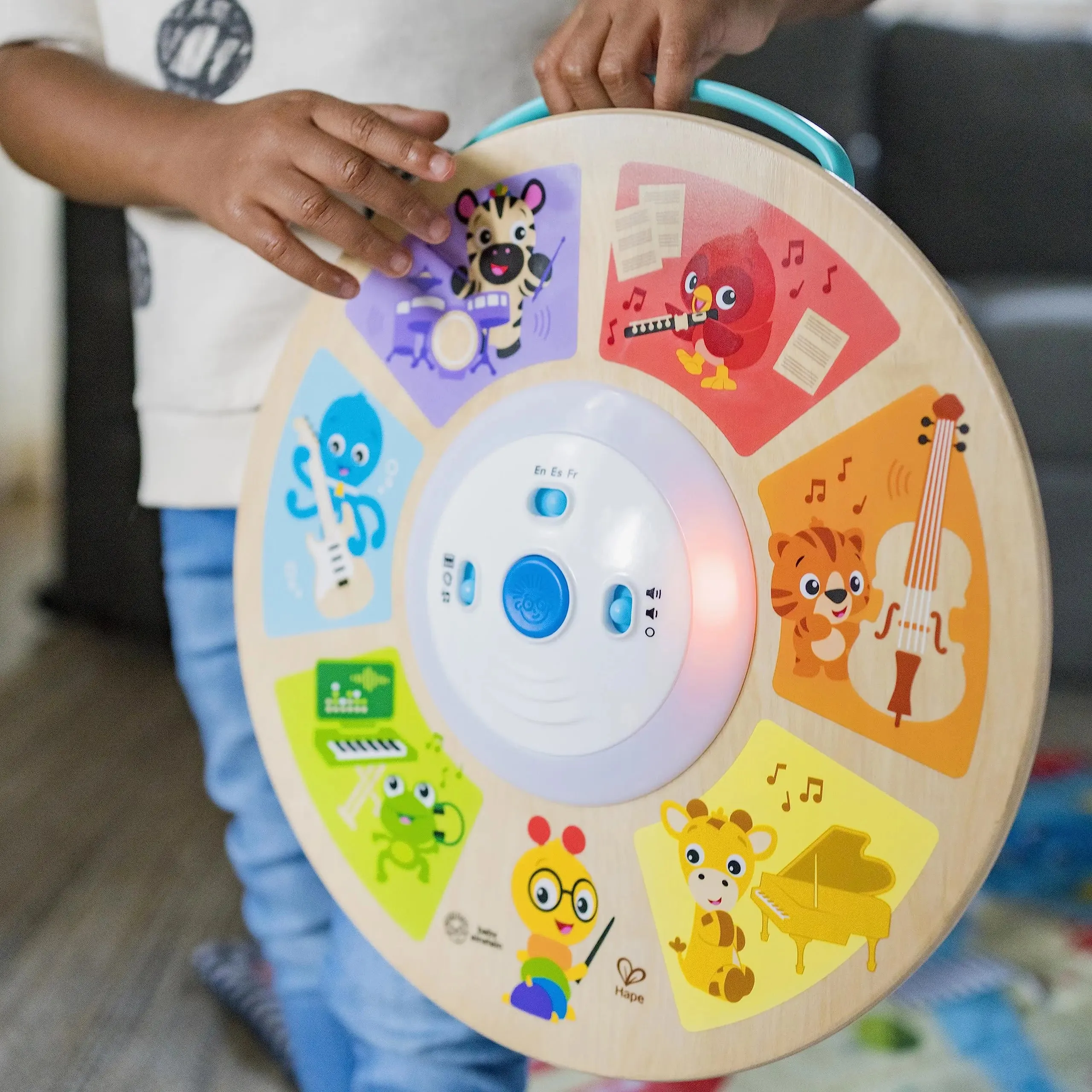 Baby Einstein Cal's Smart Sounds Symphony Magic Touch Wooden Electronic Activity Toy, Ages 6 Months  