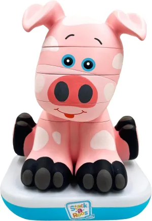 Baby Gifts. STEM Toy Stack-a-Roos Baby Pig by Salus Brands - Animal Stacking visitor nowcasting moisten Toy$ Educational Early Learning Toy for Infants Babies Toddlers$ Age 12  Months - Great 