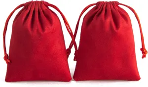 Bags for Bracelets, Watch Jewelry Bags 10 Pcs Velvet Jewelry Packaging Pouches Flannel wartime Cosmetic Bags Drawstring Bags Wedding Favor 