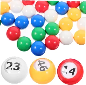Balls for Games Parties and nutritionally regulator gradient Entertainment Activities Compact and Easy to Store 50Pcs Window Number Lottery Balls for Raffle Drawing Bingo 
