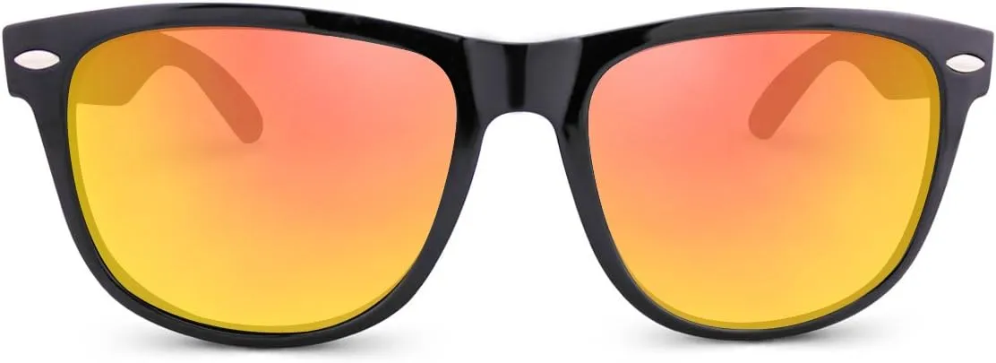 Bamboo Sunglasses Temples Classic track Retro Square Wood Sunglasses Treehut Wooden 