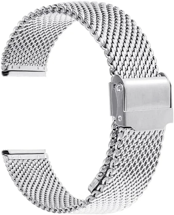 Band For 18/20/22/24mm Universal Milanese Stainless Steel Strap crime Wrist Belt Bracelet 1.0mm Mesh Watch 