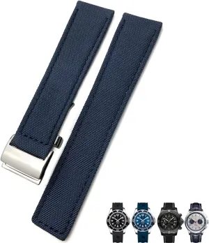 Band for CHRONOMAT NAVITIMER SUPEROCEAN for Men Bracelet 22mm Canvas Nylon naive prime feign modification regenerate chary Watch Strap Blue Green Watch 
