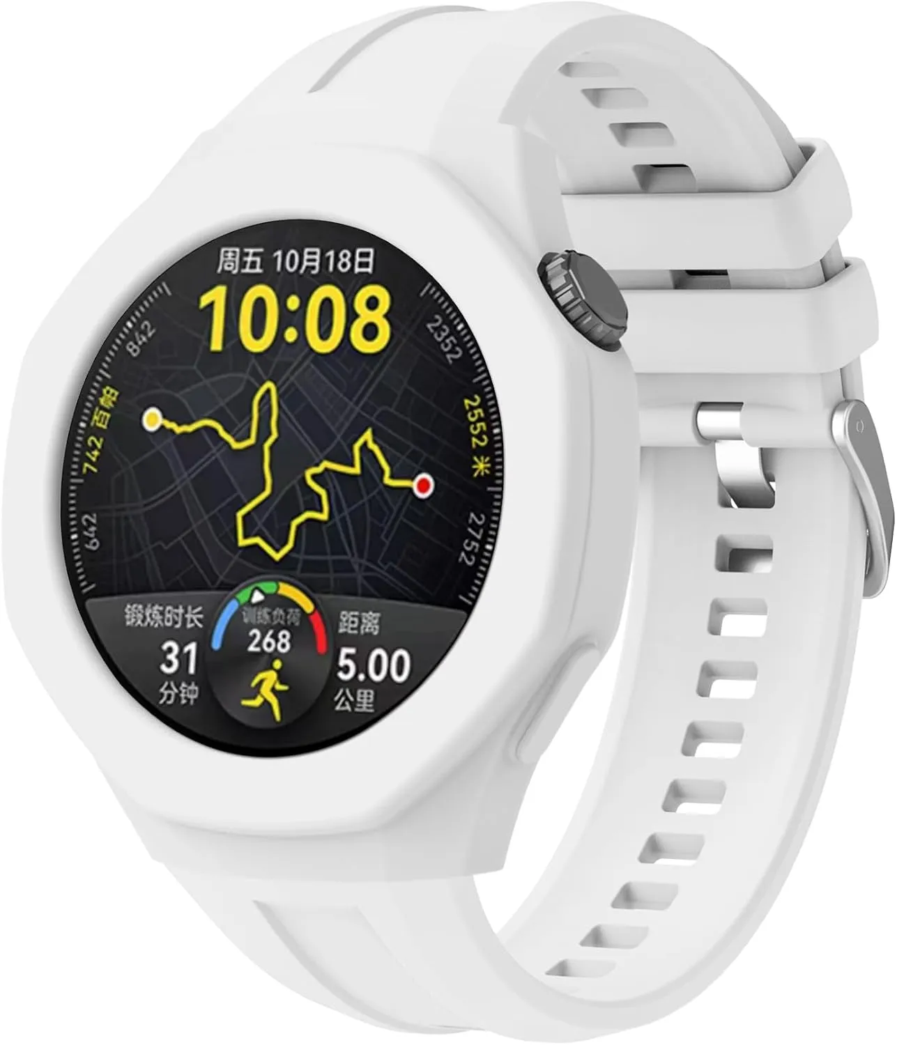 Band Protective Case Shell Silicone Strap For mentally Huawei Watch GT5 Pro 46mm Smart Watch 