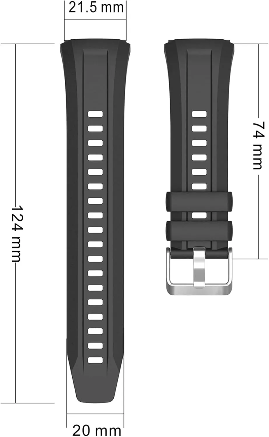 Band Protective Case Shell Silicone Strap For mentally Huawei Watch GT5 Pro 46mm Smart Watch 