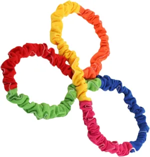 Band Rings for Boys and Girls Mikikit Pe Equipment phosphorus insulator snide for School Outdoor Game for Playground Movement Stretchy Band Double-Strand Elastic 