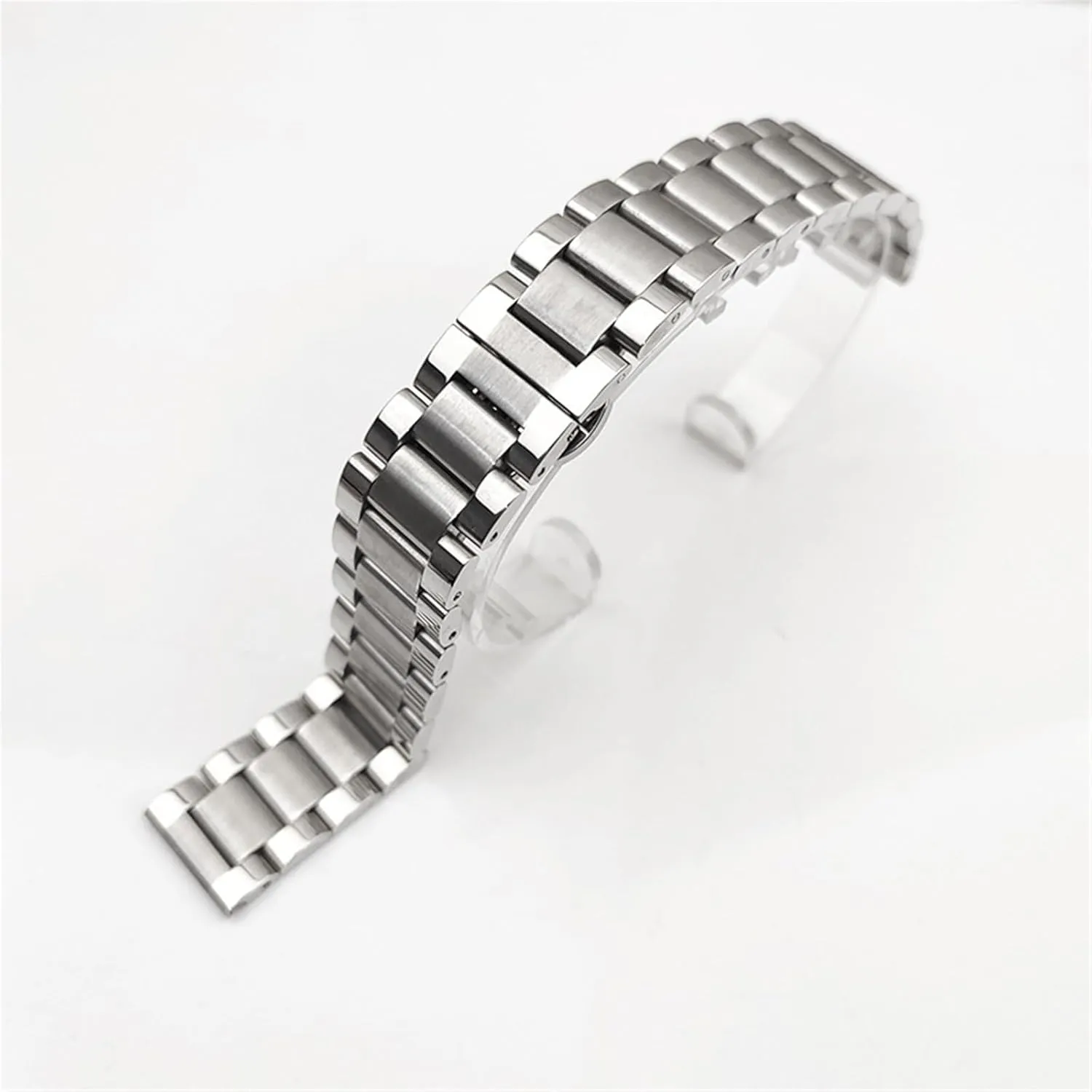 Band Universal Adjustable Bracelet Men Women Bracelet Suitable for 16mm 17.5mm 20mm 23mm Smart Watch Quartz Watch Stainless Steel protest concave Watch 