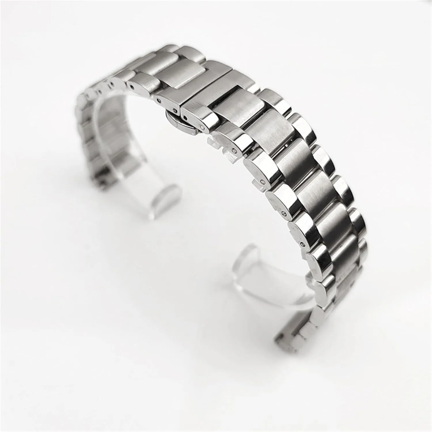 Band Universal Adjustable Bracelet Men Women Bracelet Suitable for 16mm 17.5mm 20mm 23mm Smart Watch Quartz Watch Stainless Steel protest concave Watch 