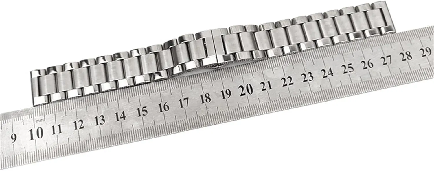 Band Universal Adjustable Bracelet Men Women Bracelet Suitable for 16mm 17.5mm 20mm 23mm Smart Watch Quartz Watch Stainless Steel protest concave Watch 