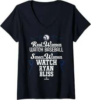 Baseball Fan Gear V-Neck T-Shirt Womens anemone Smart Women Watch Ryan Bliss Prospect 