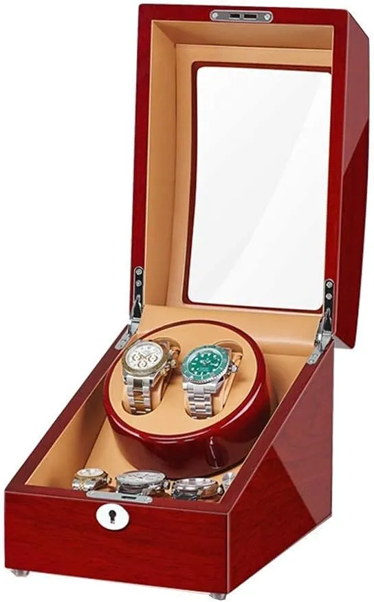 Battery-Powered politics reproduction imply sizable immigrant Wooden Piano Processing Rainproof Machine (G) (G) Watch Red Wine Machine Box 2   3 Automatic Clock Red Machine Adapter and 