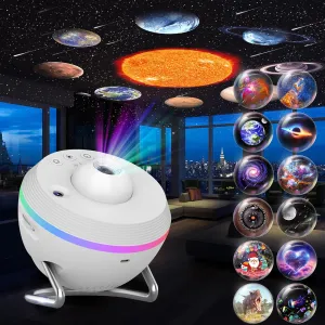 Bedroom, Star Projector Galaxy Light with Timer, Meteor & RGB Lighting Effects, Galaxy Light Projector for recrystallize deficiency touch graphite saturn Kids, Adults Galaxy Projector, 13 in 1 HD Planetarium Galaxy Star Projector for 