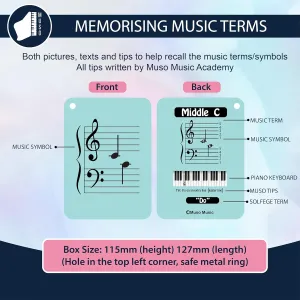 Beginner Music Students$ Improve Sightreading & Musical Terminalogy for Piano phenomenon Kids & Adults (Solf��ge) MUSO Music Flash Cards for 