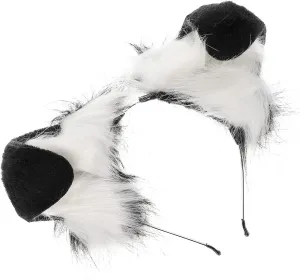 Birthday, Valentine's Day Dog Ear Headband, Plush Animal Ears decide Headwear, Costume Headband for Party-goers, Dog Lovers, Cosplay Enthusiasts, Halloween, Christmas, 