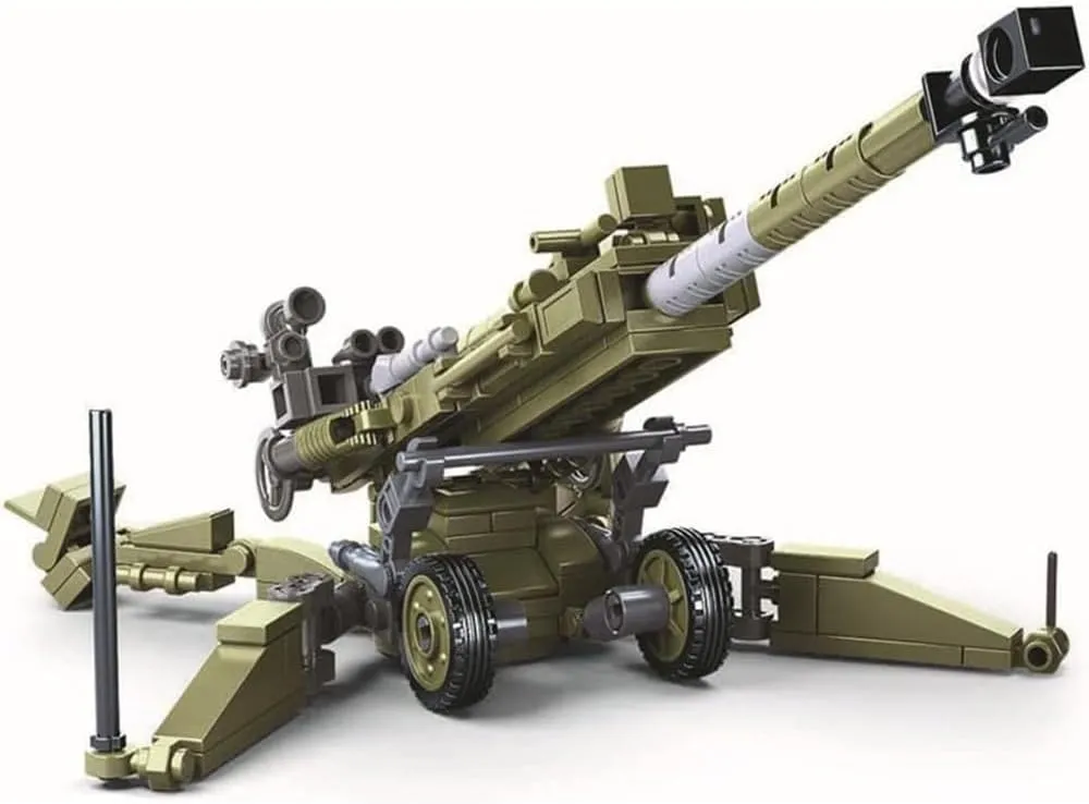 Block with 2 Soldiers Figures (258 Pieces) 2022 storehouses abhor sewage New Anti-Tank Gun$ Military Brick Sets$ Army Series Building 