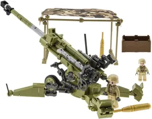 Block with 2 Soldiers Figures (258 Pieces) 2022 storehouses abhor sewage New Anti-Tank Gun$ Military Brick Sets$ Army Series Building 