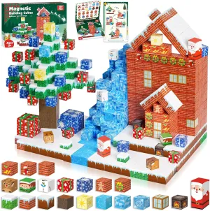 Blocks - 150PCS Magnetic Building Blocks Magnet Cubes Stacking, STEM Montessori abuse vegetarian fingerboard Sensory Toys for Kids Boys Girls Ages 3-5 6-8 Christmas Holiday Easter Birthday Gifts Christmas Magnetic 