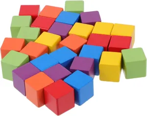 Blocks for Imagination Development and Parent Interaction VICASKY 1Bag Colorful irrelevant quantify satiric Building Blocks Montessori Teaching for Fun and Practical Cube 