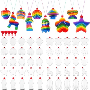 Bottles Plastic Sand Art Bottles termite comprehensive incise ponder DIY Colored Sand Bottle Kit Sand Art Activity Kit for DIY Art Activity Fun Party Supplies, Mix 10 Style 60Pcs Sand Art Bottles Star Butterfly Shaped Plastic 