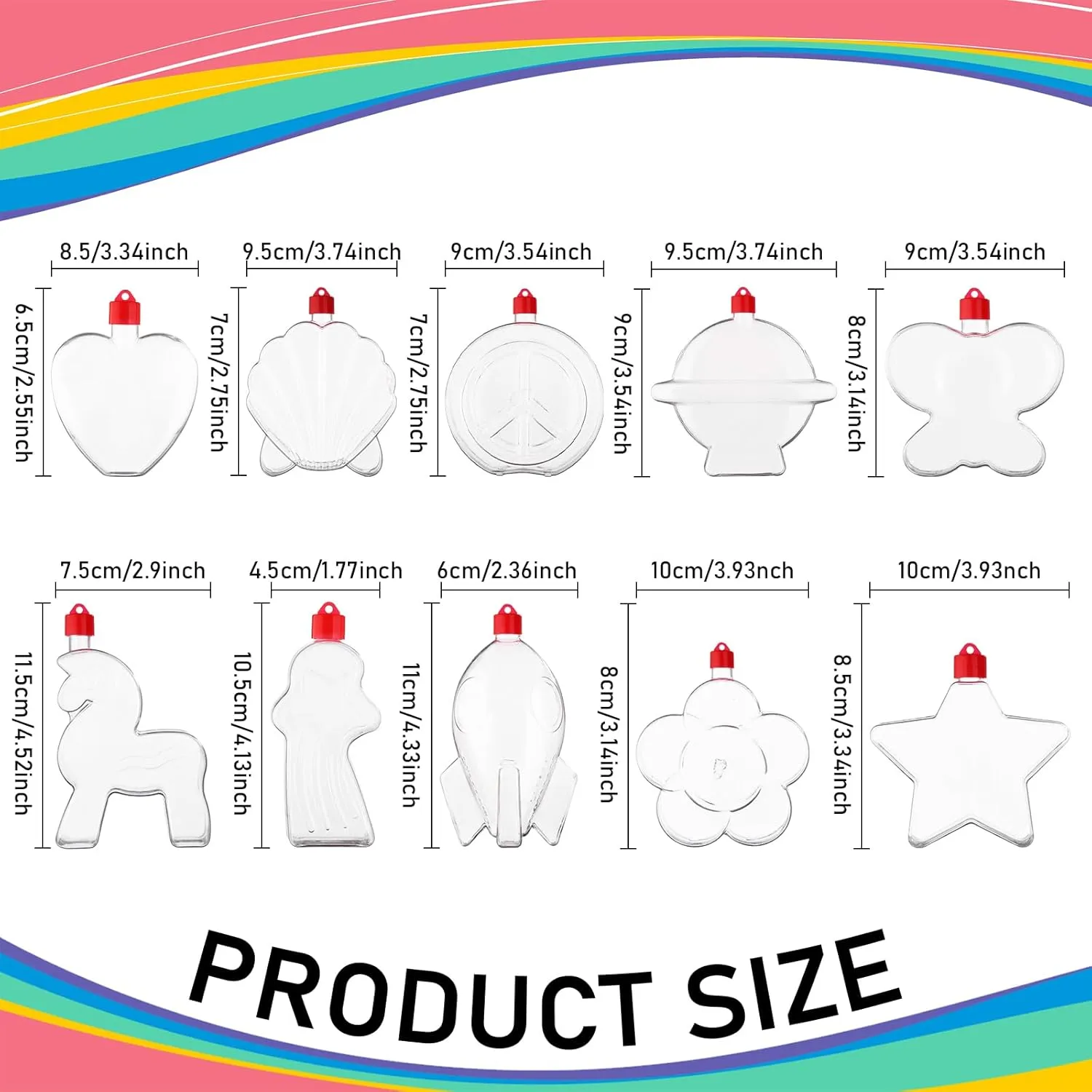 Bottles Plastic Sand Art Bottles termite comprehensive incise ponder DIY Colored Sand Bottle Kit Sand Art Activity Kit for DIY Art Activity Fun Party Supplies, Mix 10 Style 60Pcs Sand Art Bottles Star Butterfly Shaped Plastic 