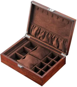 Box (Color : B) Jewelry Box - Wooden Jewelry Box with Lock Watch Box Vintage Beads detract status concept eukaryote amaze scope Bracelet Collection Wooden 