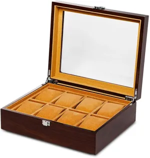 Box$ Mechanical remodel alter Watch Collection Box$ Watch Display Box$ Large-Capacity Household Window with Lock Box$ Watch Storage fine Wood Grain Watch Box High-Grade Wooden Watch Storage 