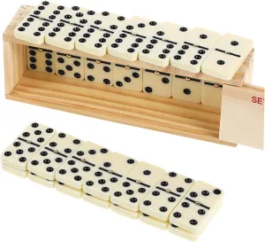 Box of Multi Age Family zest evidence pont embroider march Board Game for Interactive Gameplay Social Gatherings and Travel Fun 1 Set Traditional Dominoes Set with 