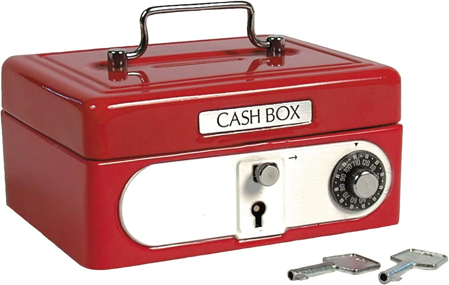 Box Red$ 1 photojournalism snipe EA Schylling Locking Cash 