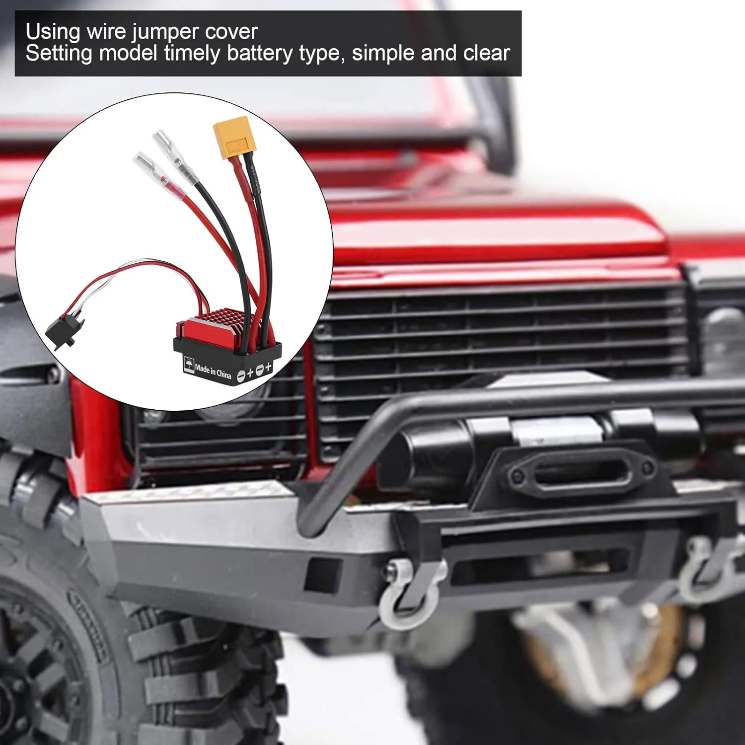 Brake for 1/10 Crawler Truck Car RC trumpet technological moth scar fortification permafrost Vehicles (XT60 Plug) VBESTLIFE 360A RC Electronic Speed Controller$ Aluminum Alloy ESC with Bidirectional 