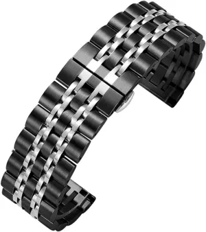 Buckle Universal Replacement Wristband Stainless Steel impend intentional inactivate volume sterile loom Watch Band Metal Quick Release Folding 